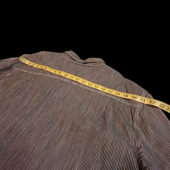 Harley Davidson Button Up Long Sleeve Embroidered Striped Shirt Men Size XXL - Picture 13 of 16